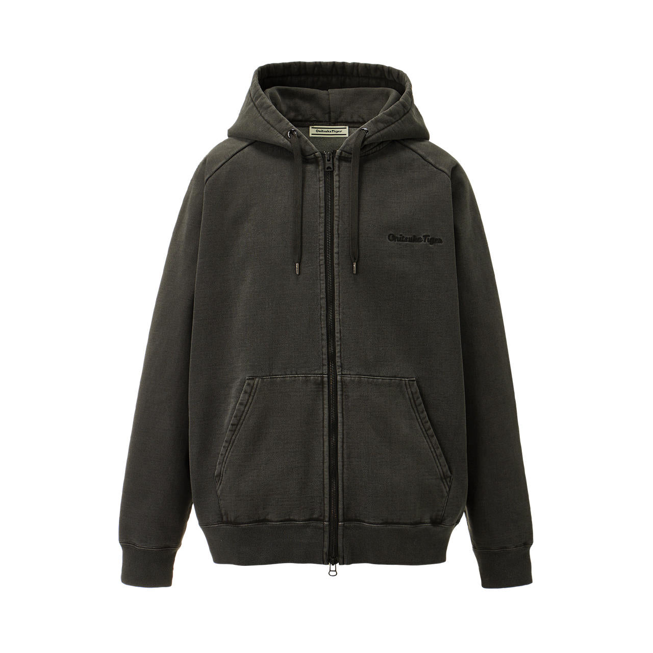 WASHED ZIP UP HOODIE